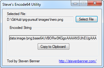 Steve's Encode64 Utility Screen Shot